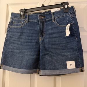 Old Navy Dark Blue Jean Shorts for Women
